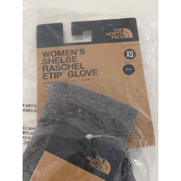 The North Face Women Shlebe Raschel ETIP Gloves Smart Phone Gray black XS New - Picture 2 of 8